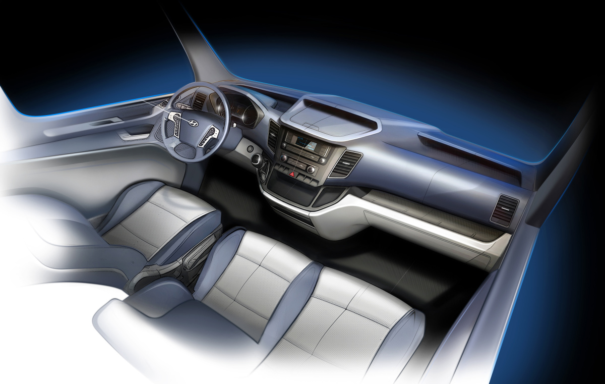 Hyundai H350_First Sketch_Interior